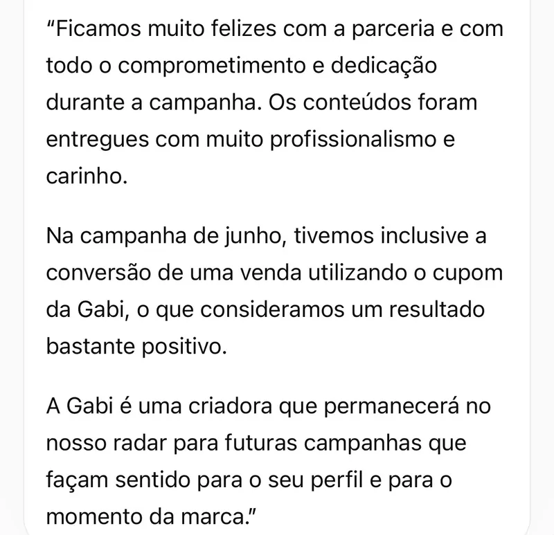 Print da avaliação de Agora Sou Mãe